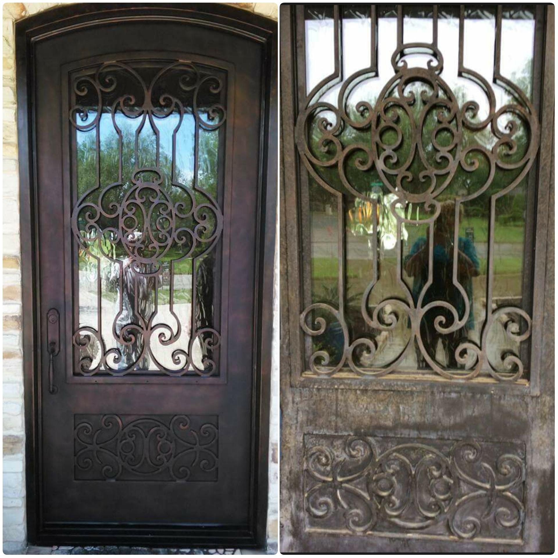 Dont replace- repair your wrought iron door